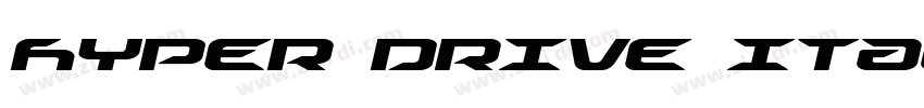 HYPER DRIVE Italic R字体转换